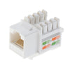 10pcs RJ45 CAT6 Keystone Jack Module Network Connector Enternet Module White