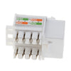 10pcs RJ45 CAT6 Keystone Jack Module Network Connector Enternet Module White