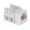 10pcs RJ45 CAT6 Keystone Jack Module Network Connector Enternet Module White