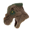 Simulation Tyrannosaurus Head Hand Puppet Dinosaur Figure Toy Kids Toy brown