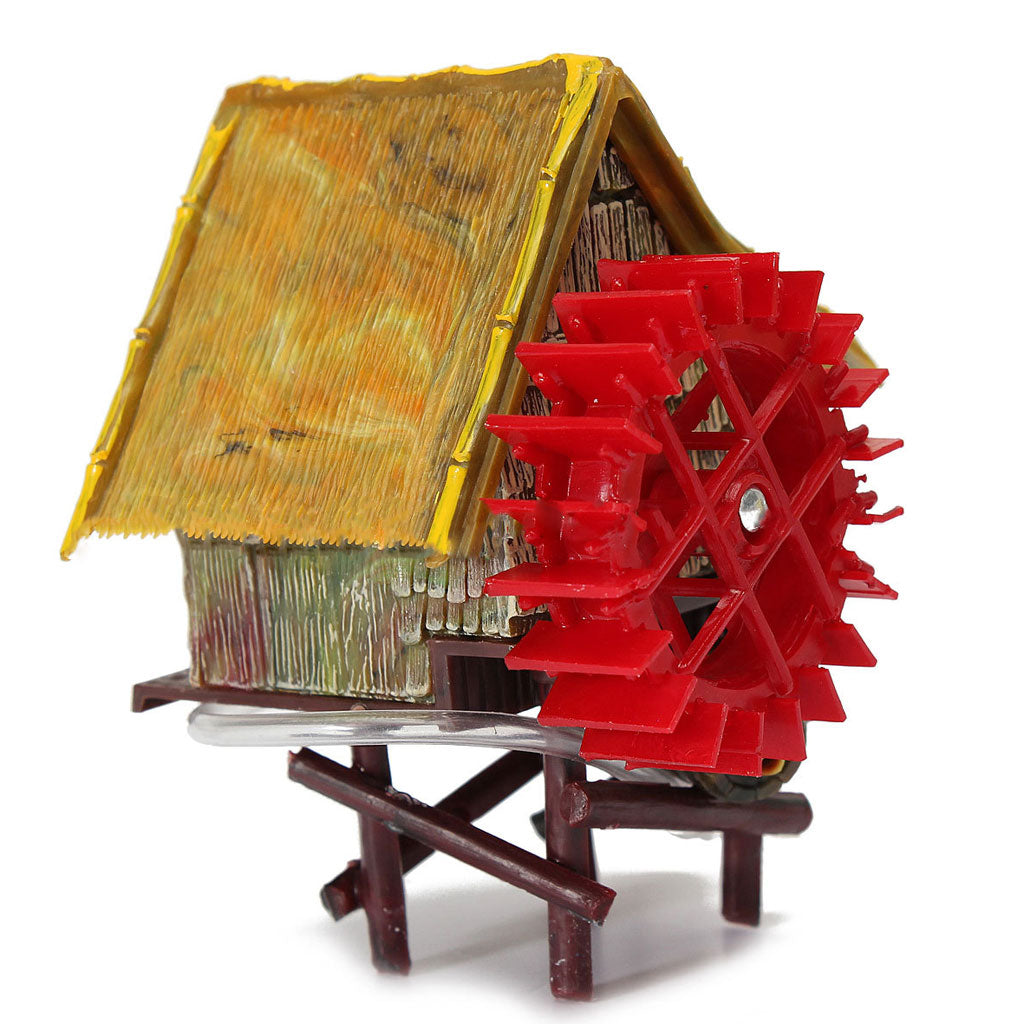 Resin Wind Wheel House Fish Tank Aquarium Underwater Ornament Decor