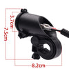 5V 4.2A Dual USB Port Charger with Red LED Ring Light for 22mm Handlebar