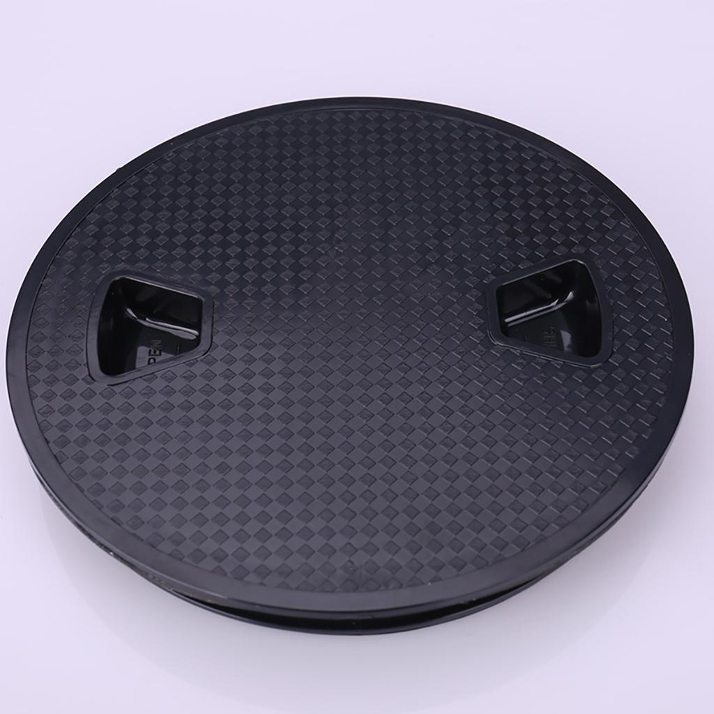 Marine Boat RV Black 4" Access Hatch Cover Screw Out Deck Plate