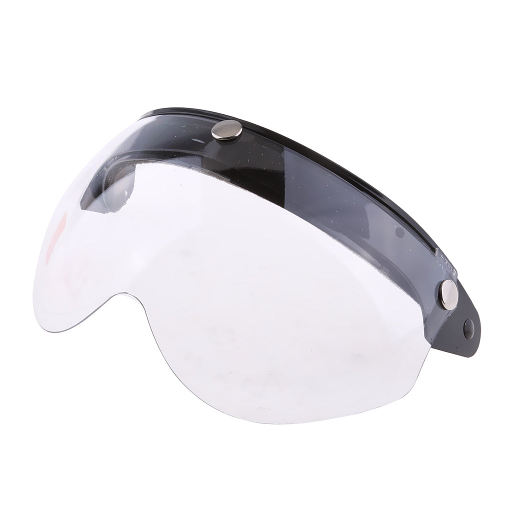 Motorcycle Helmets 3/4 Face 3 Snap Flip Up Visor Shield with Lens Clear