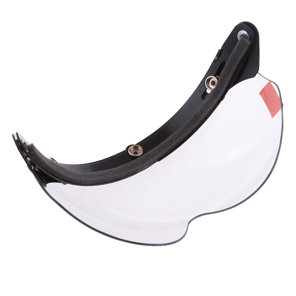 Motorcycle Helmets 3/4 Face 3 Snap Flip Up Visor Shield with Lens Clear