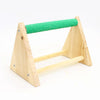 Natural Wood Parrot Bird Pet Perch Stand Parakeet Gym Training Grinding Toy