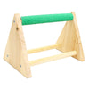 Natural Wood Parrot Bird Pet Perch Stand Parakeet Gym Training Grinding Toy