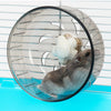 Transparent Plastic Hamster Running Wheels Silent Pet Exercise Wheel