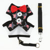 Cute Comfort Dog Vest Harness Leash Dog Outdoor Walking Vest   Star Black L