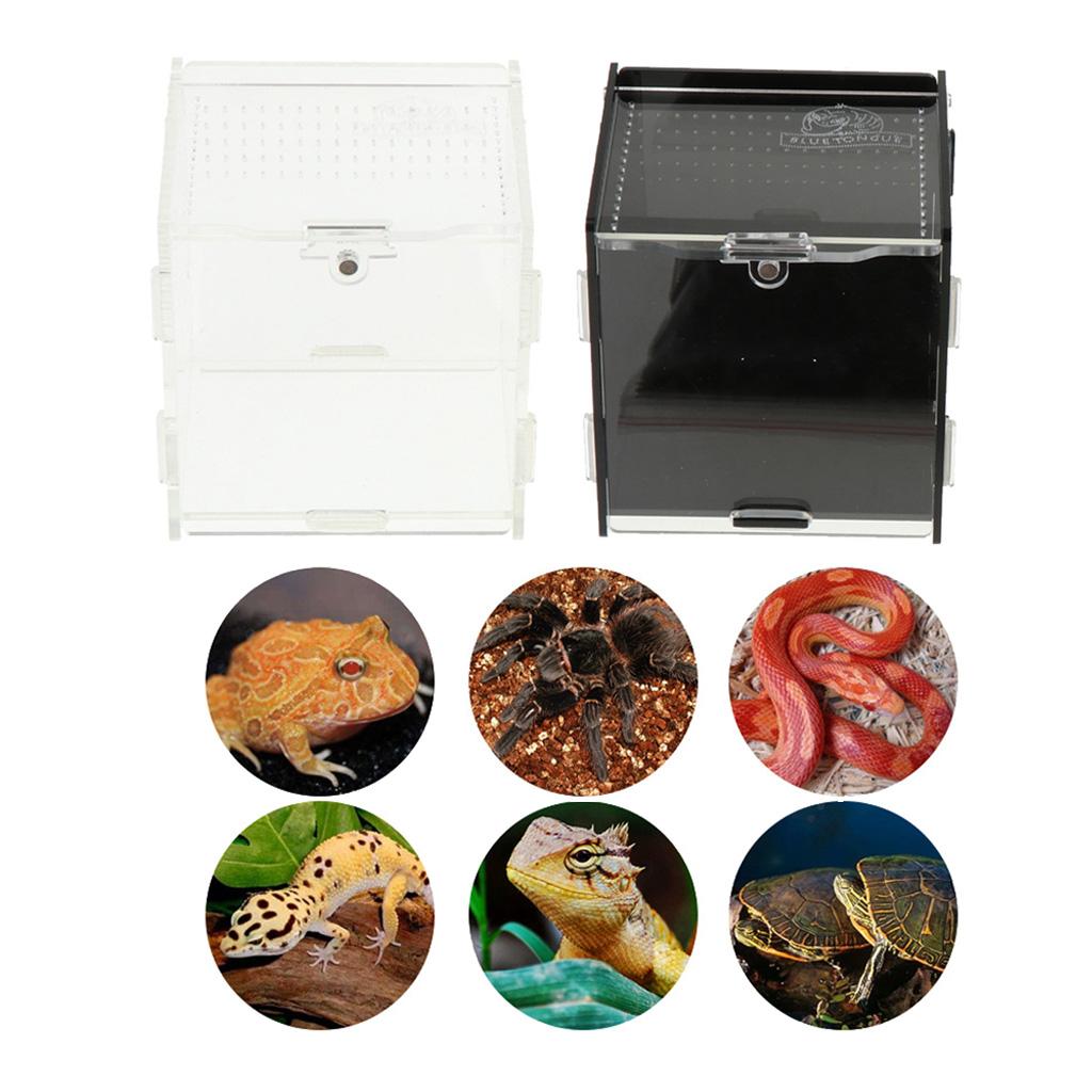 Reptile Turtle Tank Insect Spiders Breeding Box Tortoise Terrariums White 1