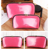 Load image into Gallery viewer, PVC Traveling Makeup Organizer Bag Portable Toiletry Zipper Pouch Pink