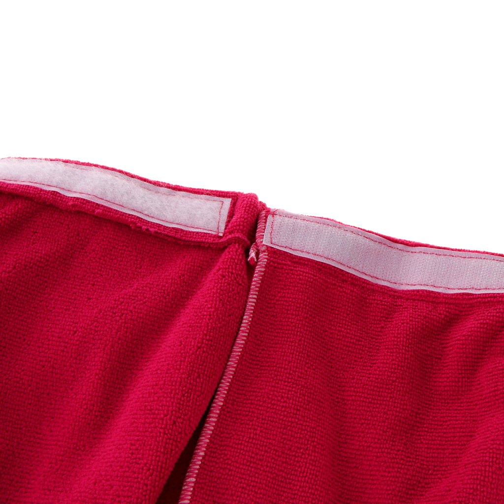 Womens Shower Wrap Soft Microfiber Bath Towel Bath Skirt 26.8'' x 21.3'' Red