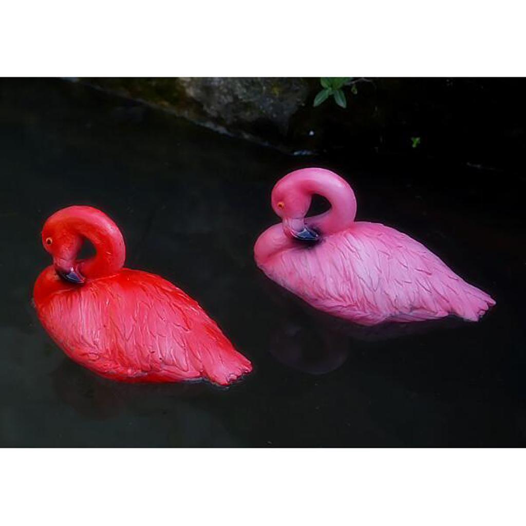 Artificial Lifelike Pink&Red Flamingo Yard Garden Lawn Art Ornaments Decor D