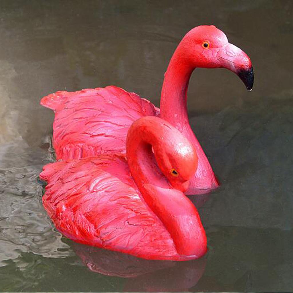 Artificial Lifelike Pink&Red Flamingo Yard Garden Lawn Art Ornaments Decor D