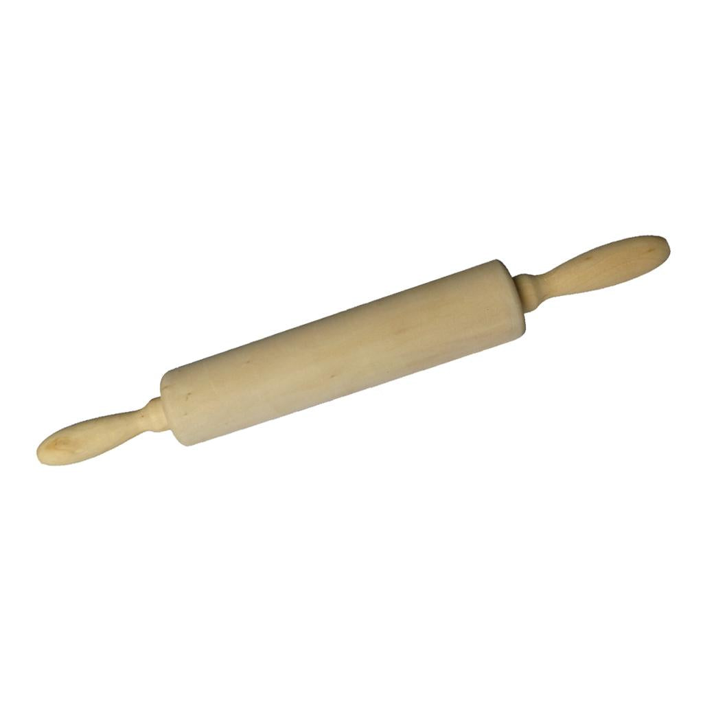 Natural Wooden Rolling Pin Christmas Home Cookies Biscuit Baking Tool Decor