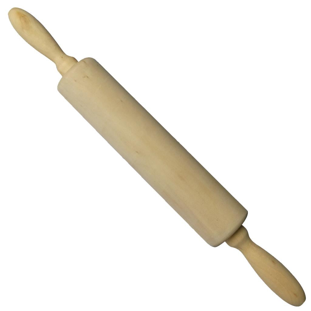 Natural Wooden Rolling Pin Christmas Home Cookies Biscuit Baking Tool Decor