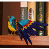 Artificial Feathered Animal Bird Garden Figurine Decor Bird Blue