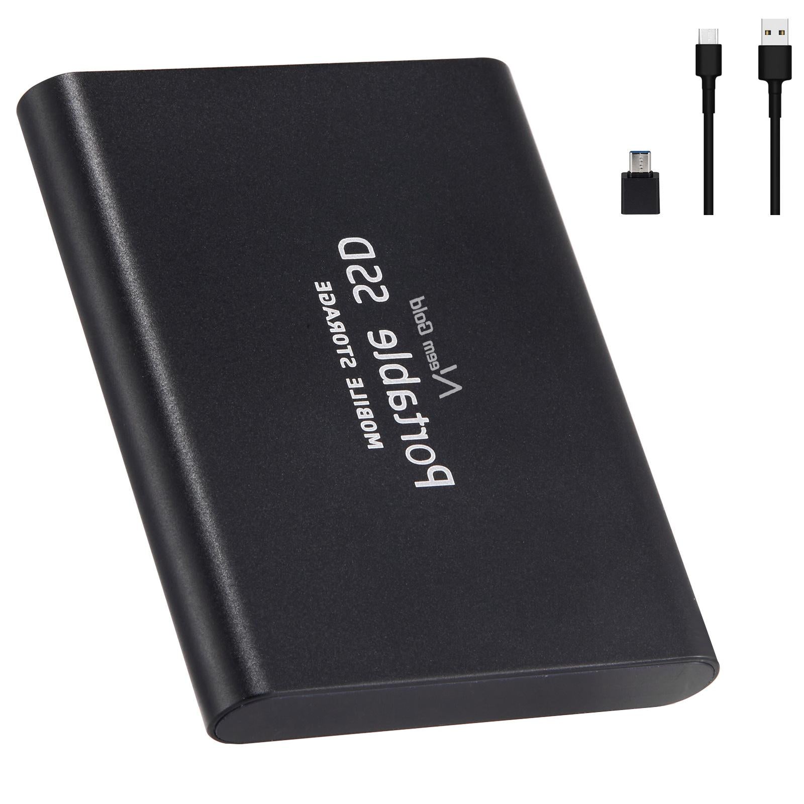 SSD USB 3.1 External Solid State Drives Hard Disk for PC Laptop 1TB Black