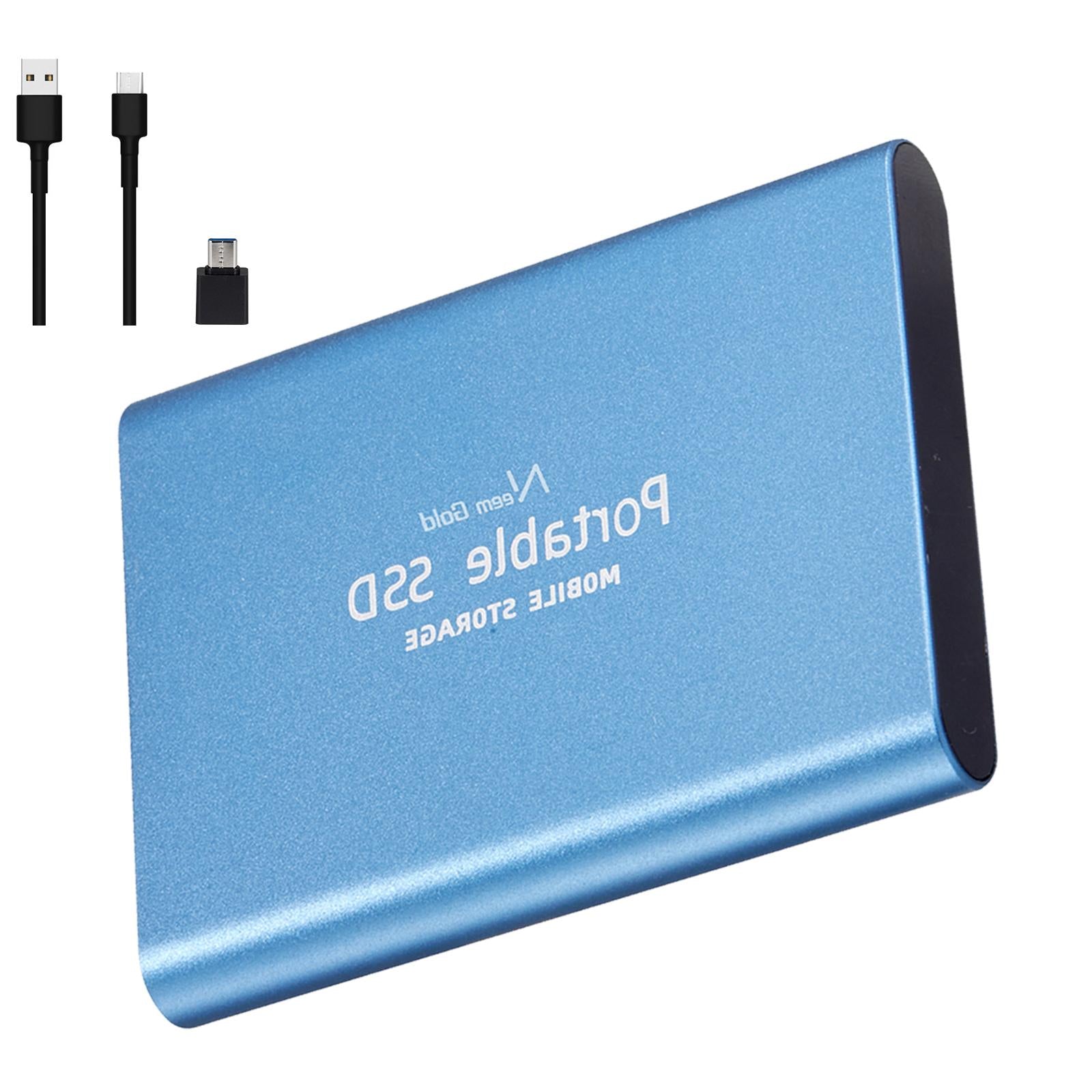 SSD USB 3.1 External Solid State Drives Hard Disk for PC Laptop 1TB Blue