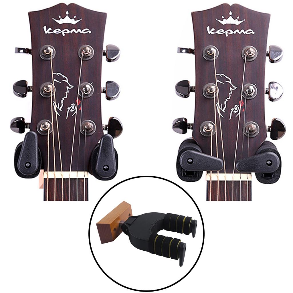 Guitar Wall Mount Hanger Holder Keeper Hook Stand Auto Lock System for Bass