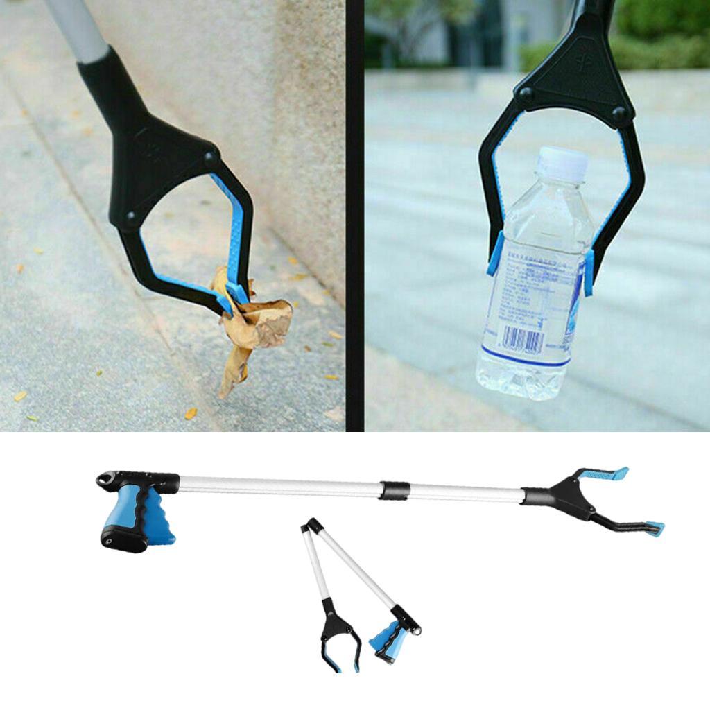 Foldable Litter Picker Pick-Up Tool Long Arm Grabber Reacher Rubbish Grip