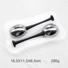 2PCS Ice Facial Roller Globes Skin Care Tools for Face Cooling  Black Handle