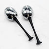 2PCS Ice Facial Roller Globes Skin Care Tools for Face Cooling  Black Handle