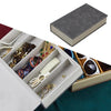 5 Grids PU Leather Sunglasses Storage Box for Jewelry Display Case  Gray