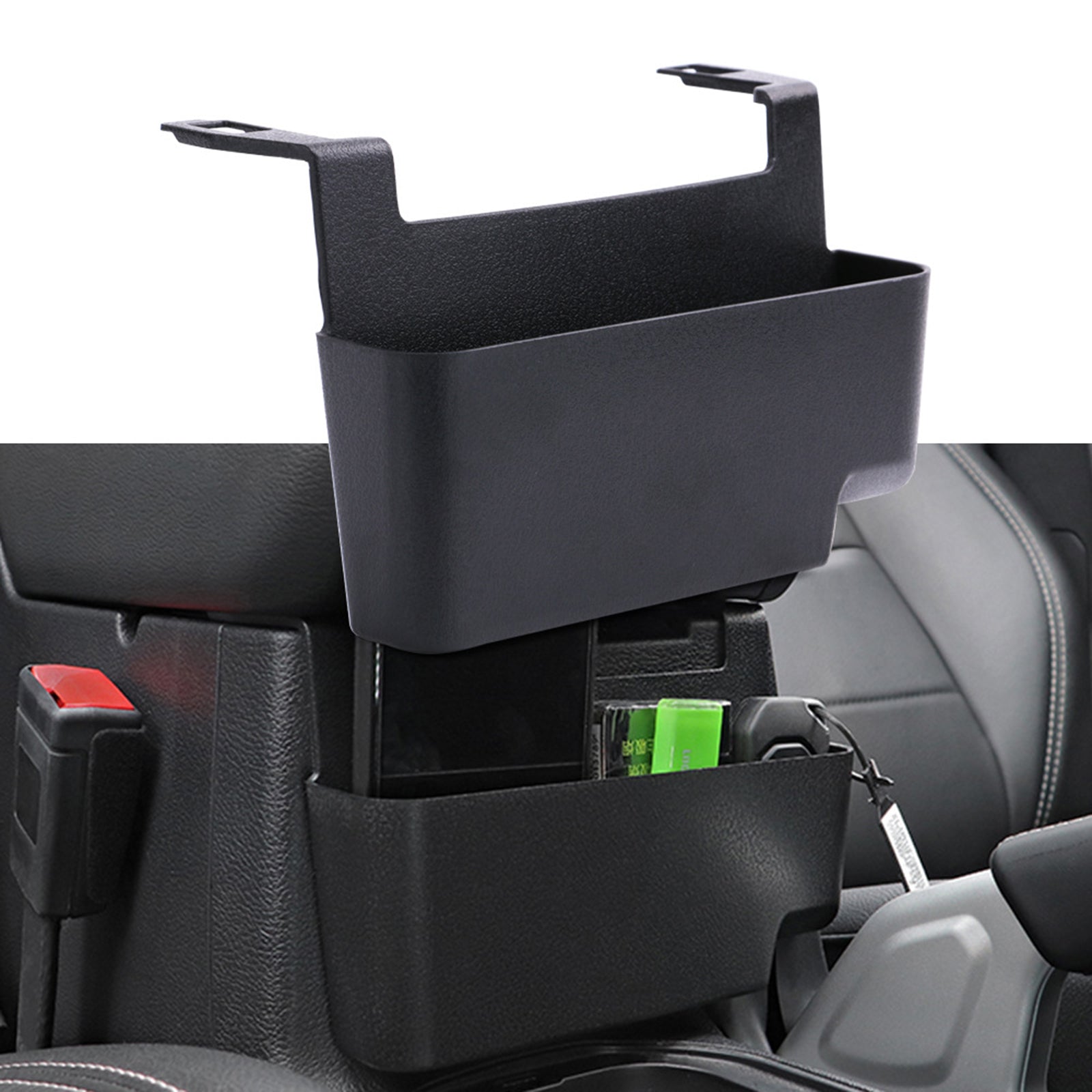 Front Center Console Hanging Armrest Storage Box for Jeep Wrangler JK 11-18