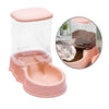 AUTOMATIC PET WATER DISPENSER Puppy Dish Food Feeder Bowl  Pink Food Feeder