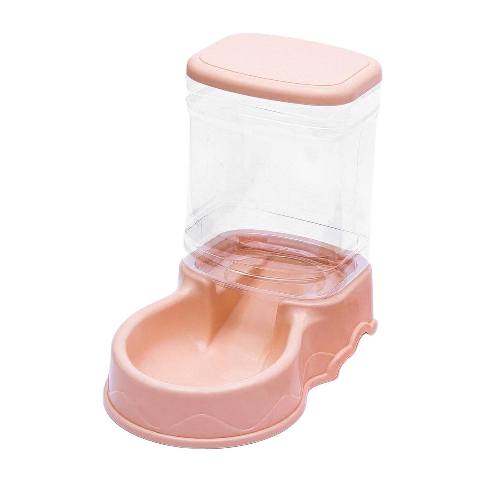 AUTOMATIC PET WATER DISPENSER Puppy Dish Food Feeder Bowl  Pink Food Feeder