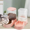 AUTOMATIC PET WATER DISPENSER Puppy Dish Food Feeder Bowl  Pink Food Feeder