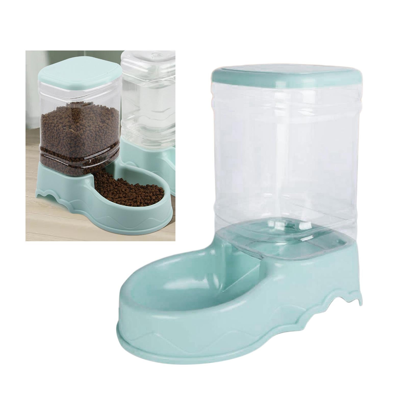 AUTOMATIC PET WATER DISPENSER Puppy Dish Food Feeder Bowl  Blue Food Feeder