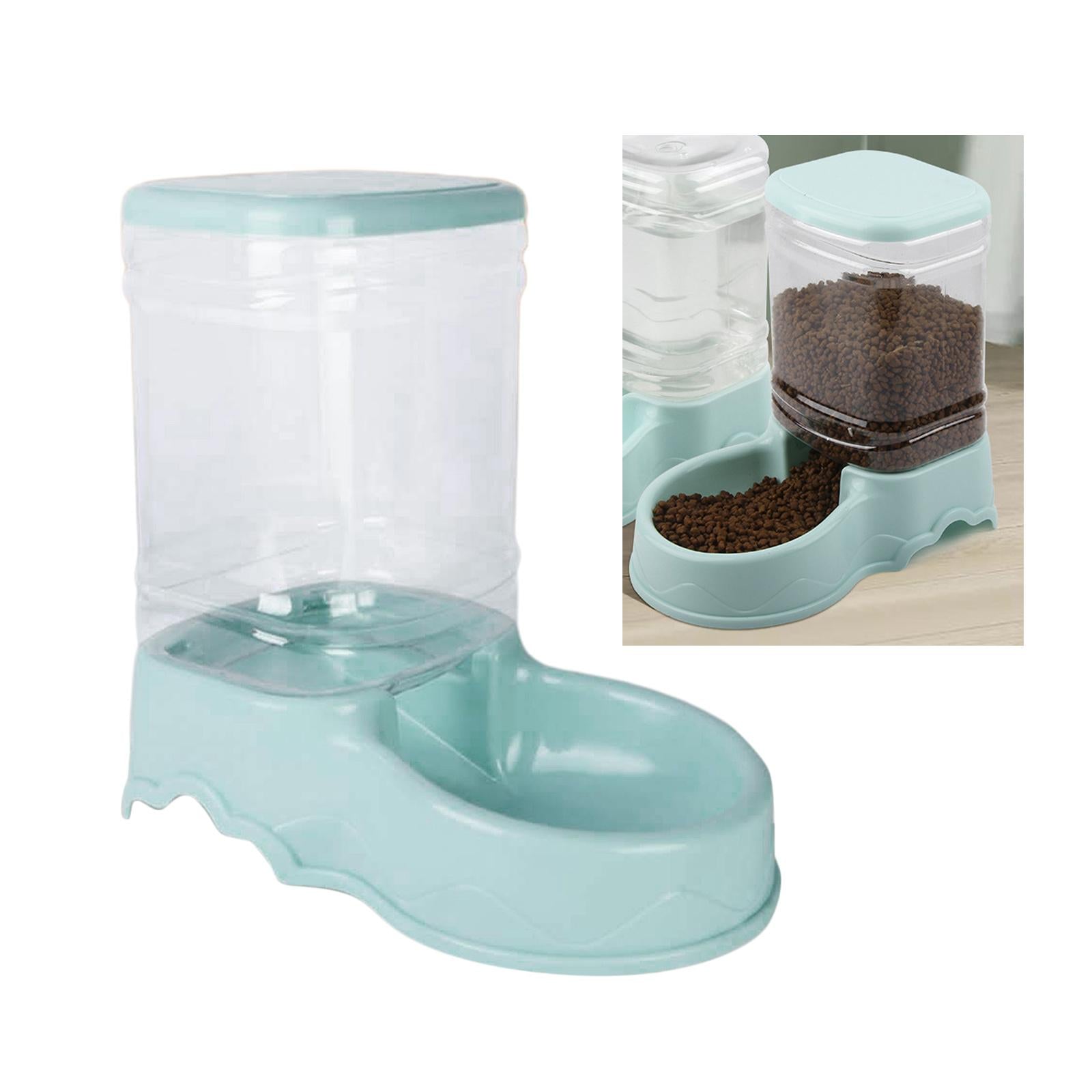 AUTOMATIC PET WATER DISPENSER Puppy Dish Food Feeder Bowl  Blue Food Feeder