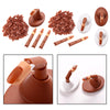 Adjustable Practice Hand for Nail Training Acrylic Nail  Set with Brown Base