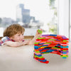 100pcs Wooden Dominos Blocks Set Kids Game Educational Play Toy