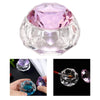 Nail Art Dappen Dish Bowl Crystal Glassware with Lid for Nailart  pink