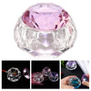 Nail Art Dappen Dish Bowl Crystal Glassware with Lid for Nailart  pink