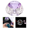 Nail Art Dappen Dish Bowl Crystal Glassware with Lid for Nailart  purple