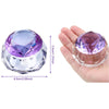 Nail Art Dappen Dish Bowl Crystal Glassware with Lid for Nailart  purple