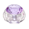 Nail Art Dappen Dish Bowl Crystal Glassware with Lid for Nailart  purple