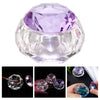 Nail Art Dappen Dish Bowl Crystal Glassware with Lid for Nailart  purple