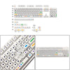 136 Key Mechanical Switch Keyboard Keycaps PBT Keycaps Dustproof  White