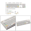 136 Key Mechanical Switch Keyboard Keycaps PBT Keycaps Dustproof  White