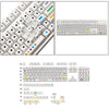 136 Key Mechanical Switch Keyboard Keycaps PBT Keycaps Dustproof  White