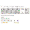 136 Key Mechanical Switch Keyboard Keycaps PBT Keycaps Dustproof  White