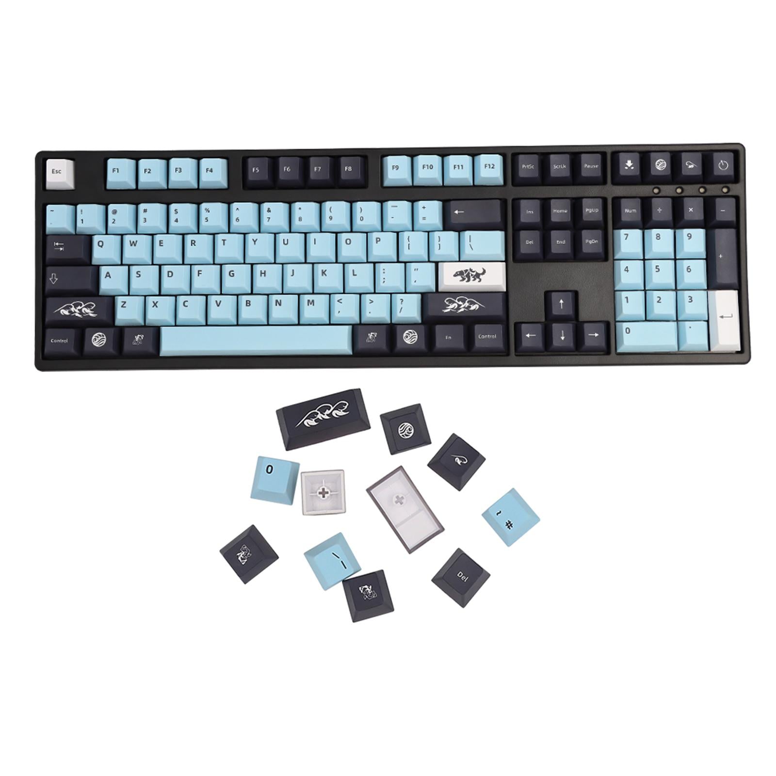 DIY Decorative PBT 135 Keys Keycaps Cherry Profile for Mechanical Keyboard