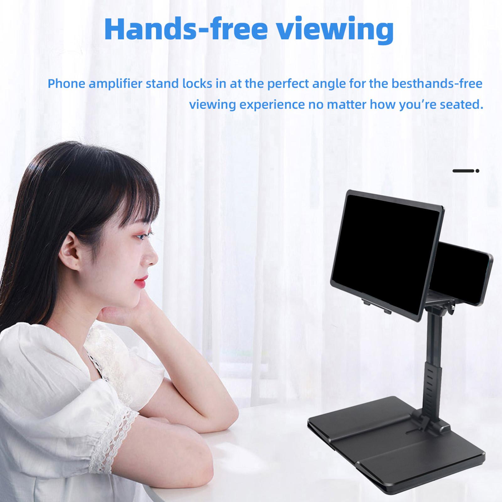 12'' Mobile Phone Curved Screen Magnifier HD Video Amplifier with Speakers