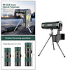 8-24X30 HD Zoom Monocular Scope for Traveling Concert Hiking Telescope Green with Tripod