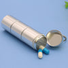 Pill Organizer Pill Case Travel Aluminum Alloy Supplements Tablet Pill Tube